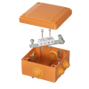 Коробка распределительная пластиковая FS огн., IP55,100х100х50мм, 4р, 450V,6A, 4мм.кв с кабельными вводами и клеммниками